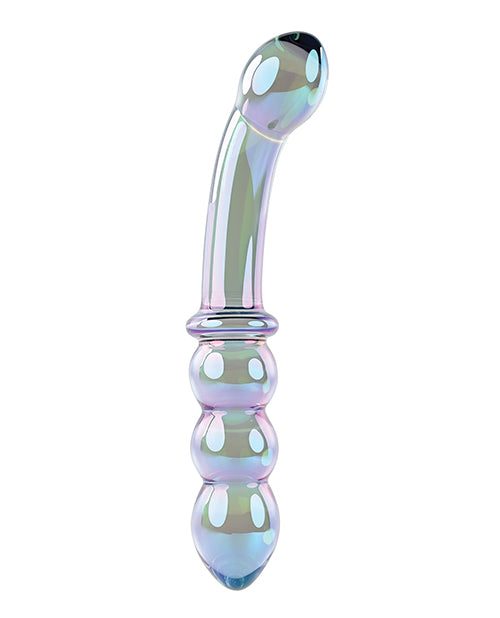 Celestial Green Galaxy Wand Glass Massager by Gender X Lustrous Product Image.