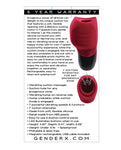 Gender X Body Kisses Vibrating Suction Massager - Red/Black: A Symphony of Pleasure