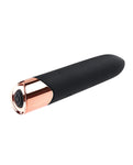 Gender X Rechargeable Silicone Bullet - Black/Rose Gold