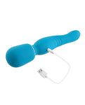 Gender X Double The Fun Teal Dual-Ended Vibrating Wand