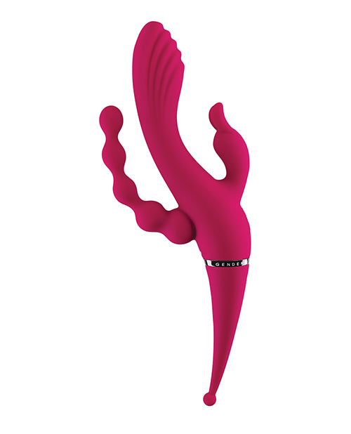 Gender X Four by Four Vibrator: Quadruple Stimulation Masterpiece Product Image.