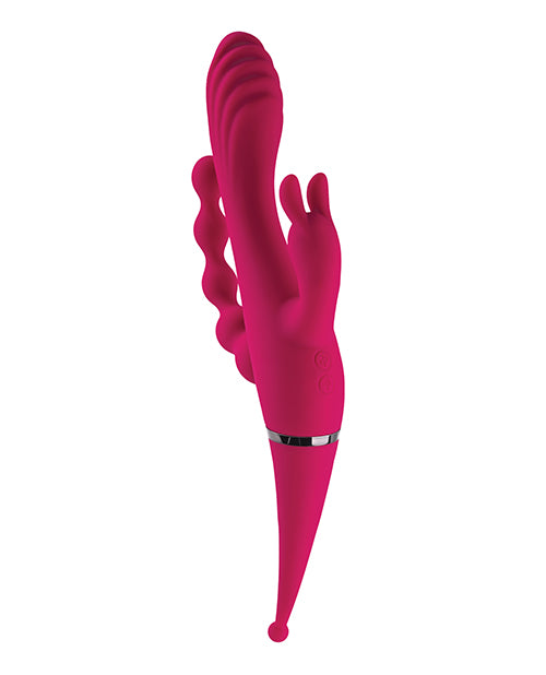 Gender X Four by Four Vibrator: Quadruple Stimulation Masterpiece Product Image.