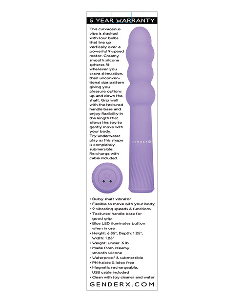 性別 X 顛簸騎乘紫色 9 速軸震動器 Product Image.