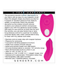 Gender X Under the Radar Remote-Controlled Vibrator - Pink - 9 Speeds - Hands-Free - Body-Safe