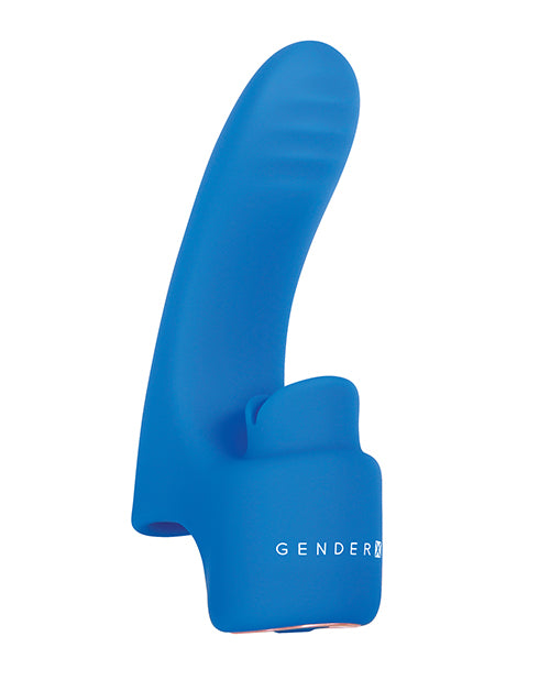 Gender X Flick It - Blue: Ultimate Pleasure Powerhouse Product Image.