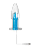 Crystal-Clear Gender X Electric Blue Vibrator