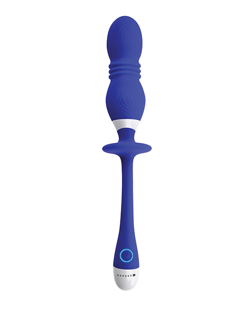 Gender X Play Ball - Blue: Thrusting Bridge Pleasure Orb Product Image.