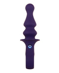 Purple 12-Speed Vibrating Plug: Gender X Ring Pop