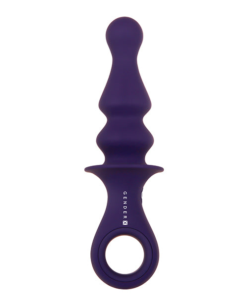 Plug Vibrador Morado de 12 Velocidades: Género X Ring Pop Product Image.