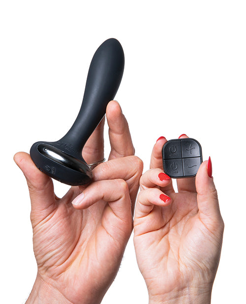 Hot Octopuss PleX with Flex - Black: Dual Motors, Flexible Base, Versatile Remote Control Butt Plug Product Image.