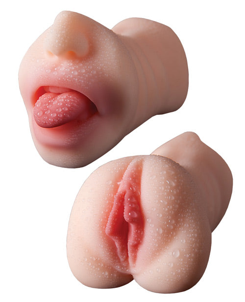 Skinsations Man Eater Masturbador de doble extremo Product Image.