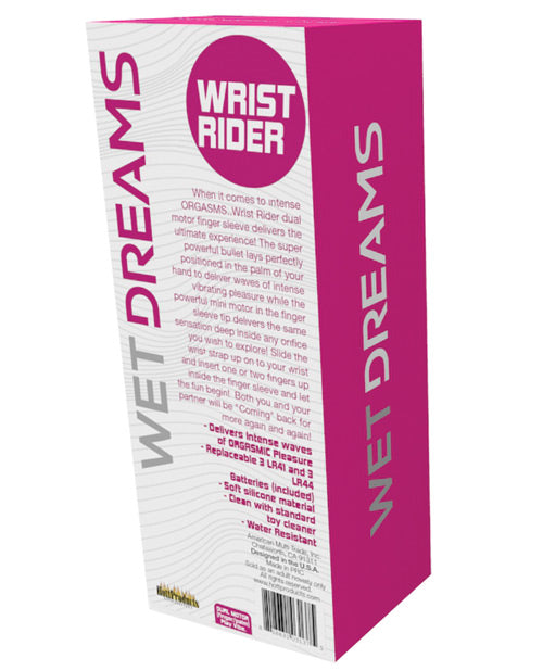 Wet Dreams Wrist Rider: Dual Motor Finger Sleeve Product Image.
