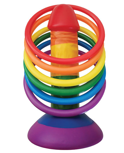 Rainbow Pecker Party Ring Toss: The Ultimate Adult Party Game Product Image.
