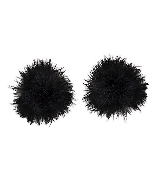 Nipplicious Black Furball Pasties Product Image.