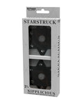 Nipplicious Starstruck Leather Pasties - Black - Ignite Your Intimate Moments