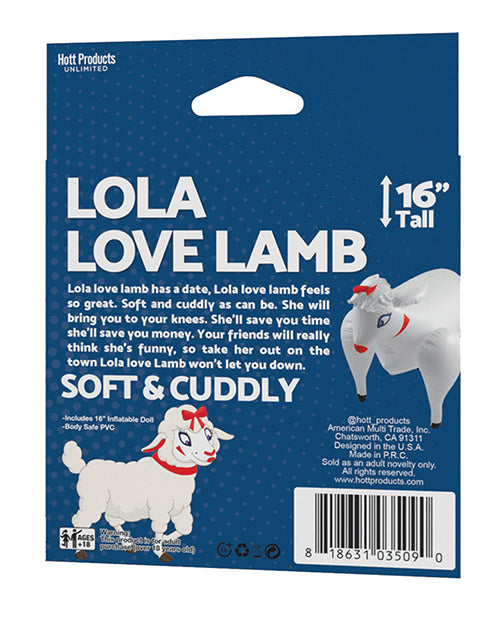 Lola Love Lamb: A Gentle 16" Soft Cuddly Companion for Imaginative Hearts Product Image.