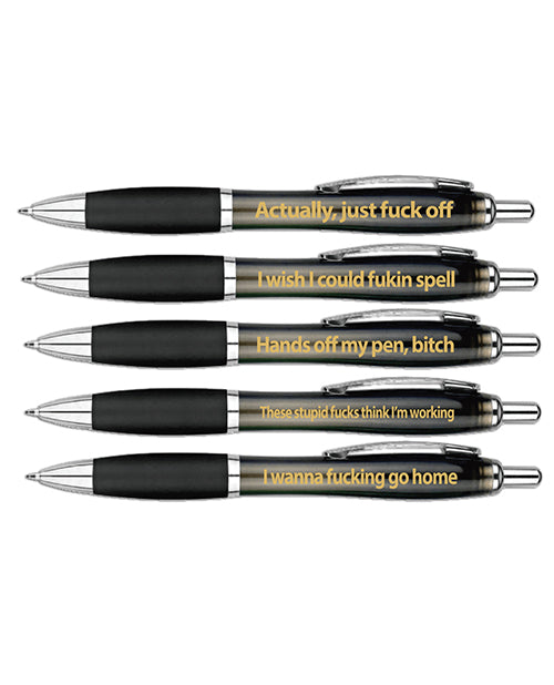 Hysterical Assorted Sayings Pens Product Image.