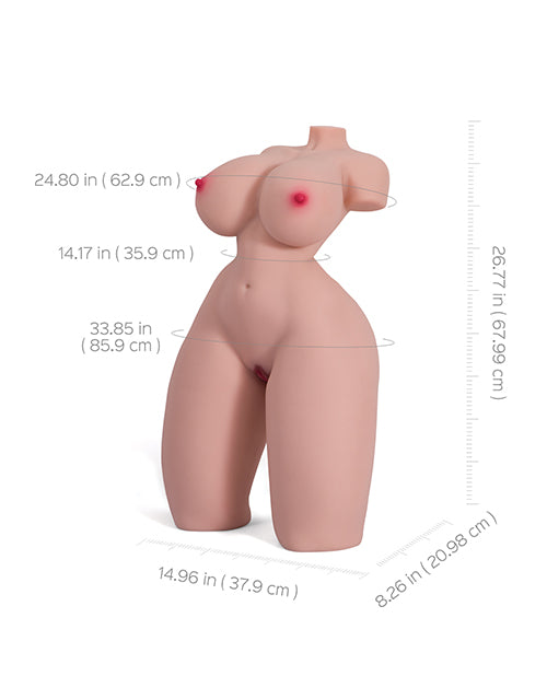 Mara 逼真胸部和臀部成人軀幹性愛玩偶 Product Image.