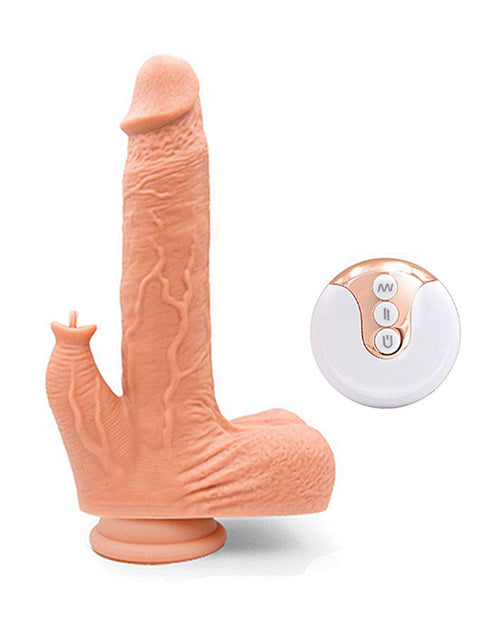Licker de consolador de silicona de Justin: 7 modos de vibración y succionador de lengua Product Image.