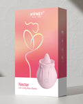 Nectar Pink Rose Clit Licker: 9 modos, silencioso, vibrador resistente al agua