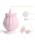 Nectar Pink Rose Clit Licker: 9 Modes, Whisper-Quiet, Waterproof Vibrator