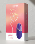 Mini vibrador para lamer el clítoris Abby Purple - 9 patrones de lamido