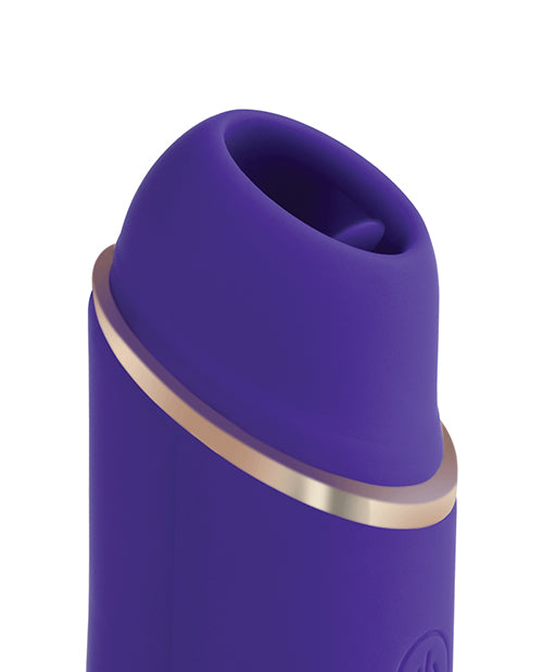 Mini vibrador para lamer el clítoris Abby Purple - 9 patrones de lamido Product Image.