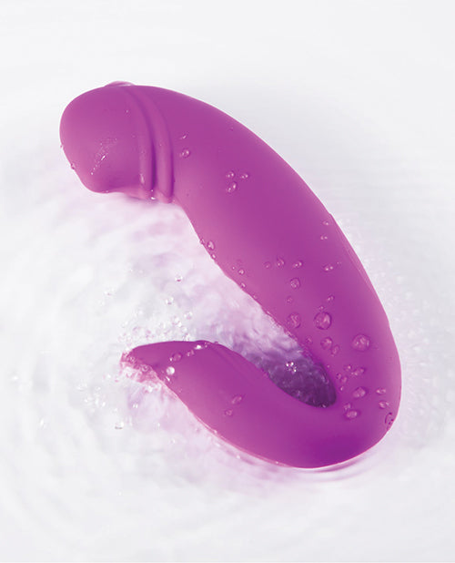 Dolphin Dual Stimulation Vibrator - Purple Product Image.