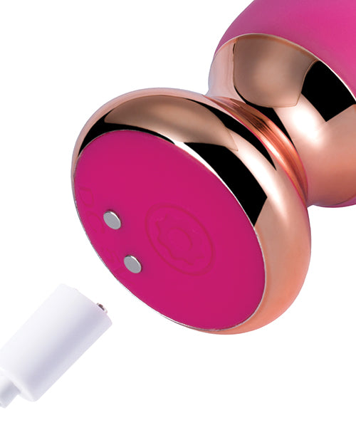 Rose Twister Hands-Free Remote Vibrating Anal Plug Product Image.