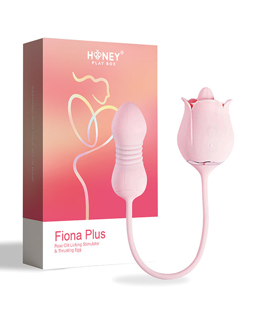 Fiona Plus Rose Dual-Action Stimulator & Thrusting Egg - Ultimate Pleasure Combo Product Image.