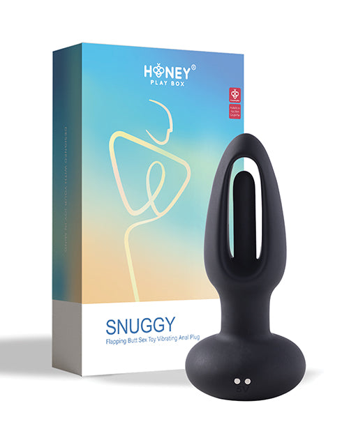 Vibrador con tapón anal Snuggy Flapping: la mejor experiencia de placer anal Product Image.