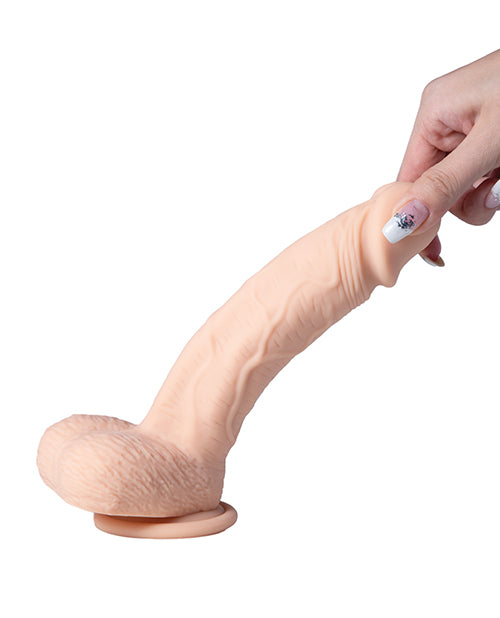 PAXTON App Controlled Realistic 8.5" Vibrating Dildo - Ivory Product Image.