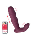 Vibrador de doble extremo controlado por aplicación Ryder - Rosy Red