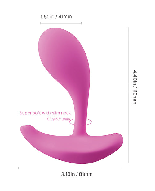 Oly Pink App-enabled Wearable Vibrator Product Image.