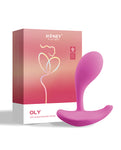 Vibrador portátil compatible con la aplicación Oly Pink