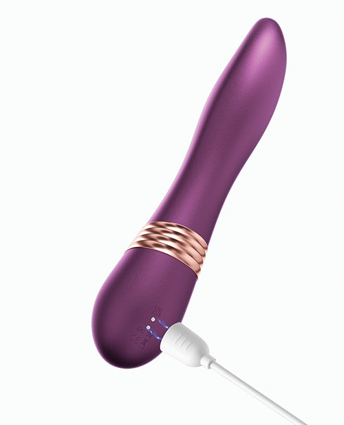 Vibrador dinámico de lengua morada: placer oral controlado por aplicación Product Image.