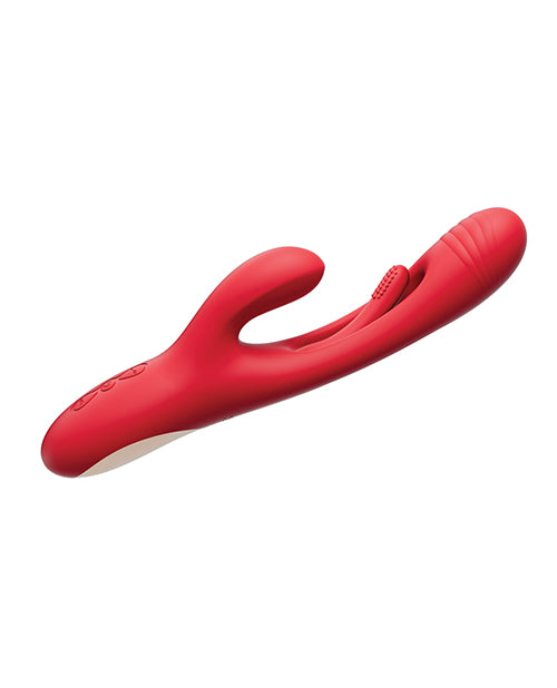 Bora Red 3-in-1 Rabbit Vibrator: Unrivalled Pleasure Product Image.