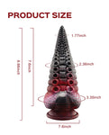 Lava Tentacle Shape Suction Cup Dildo - Multi Color