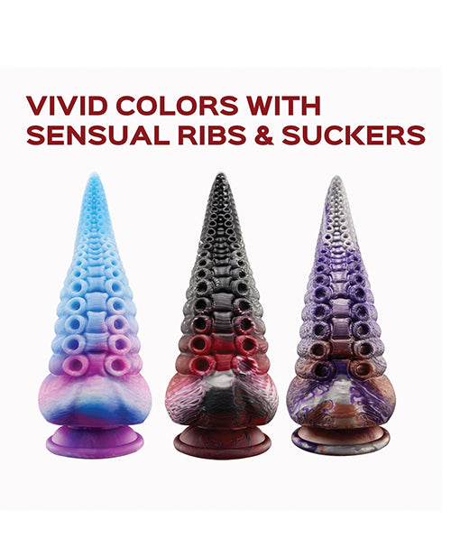 Consolador con ventosa en forma de tentáculo de lava - Multicolor Product Image.
