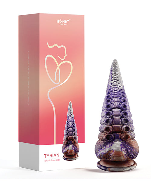 Tyrian Tentacle Shape Suction Cup Dildo - Multi Color Product Image.