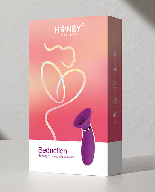 Estimulador de clítoris de succión y seducción: potencia de placer de doble acción Product Image.