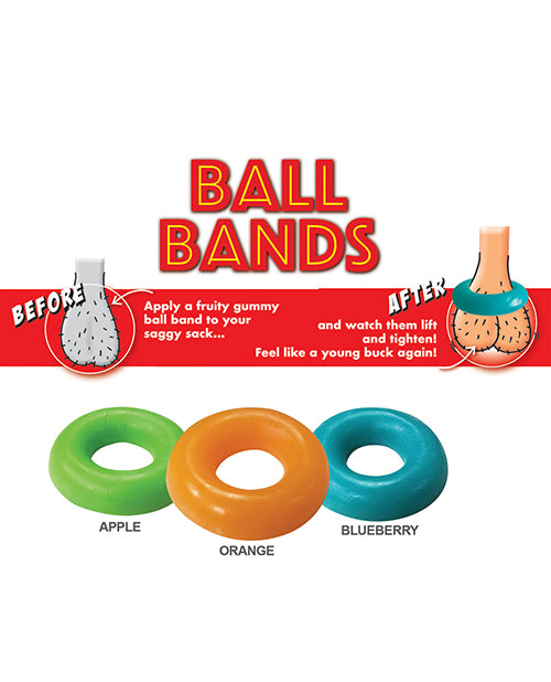 Bandas de bolas de goma divertidas y afrutadas - Paquete de 3 Product Image.