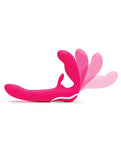 Happy Rabbit Pink Strapless Strap-On Vibe