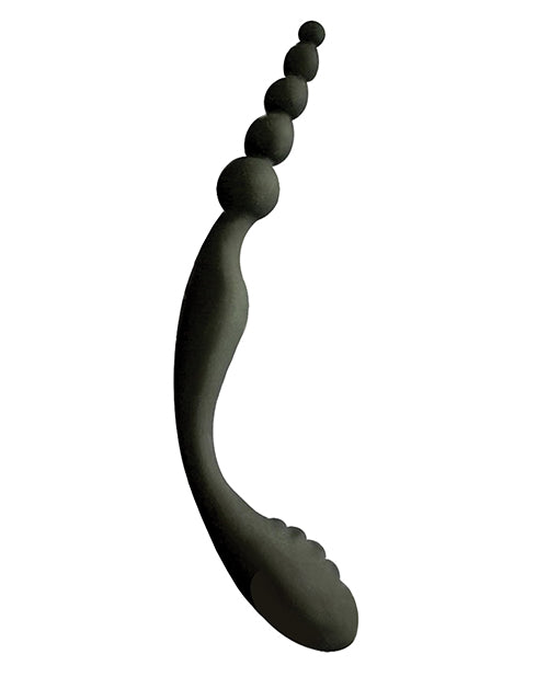 9's S Double Header Silicone Anal Beads: Double the Pleasure, Premium Quality, Warranty Included Product Image.