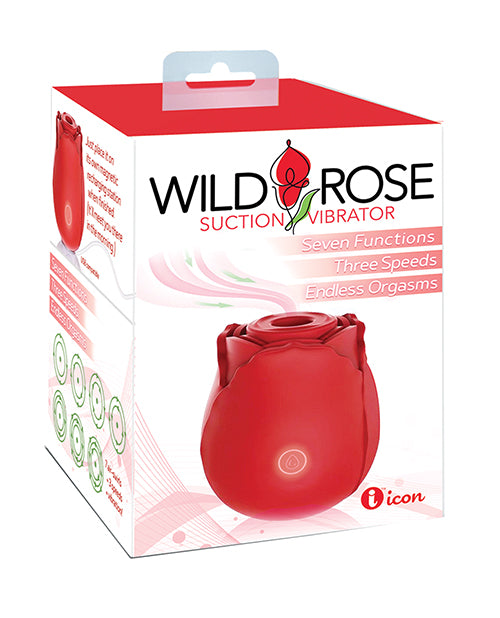 Vibrador Clásico Wild Rose - Rojo - featured product image.