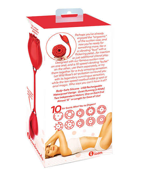 野玫瑰和子彈振動器 - 紅色：終極樂趣二重奏 Product Image.
