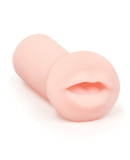 Mini masturbador bucal Pocket Pink: placer realista mientras viaja Product Image.