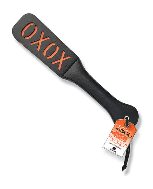 The 9's Orange is the New Black Slap Paddle - XOXO Product Image.