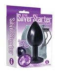 The 9's Silver Bejeweled Anal Plug