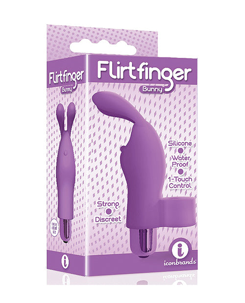 Icon Flirtfinger Bunny: Vibrador de dedo versátil Product Image.